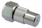 Adjustable nozzle 1.3 mm, G1/4“ brass nickel