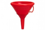 Funnel K14, oval, red 14x9.5 cm, height 16.5 cm