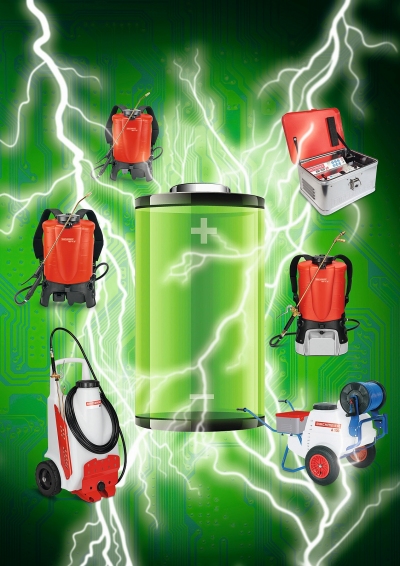 Sprühgeräte der «Accu-Power» Linie