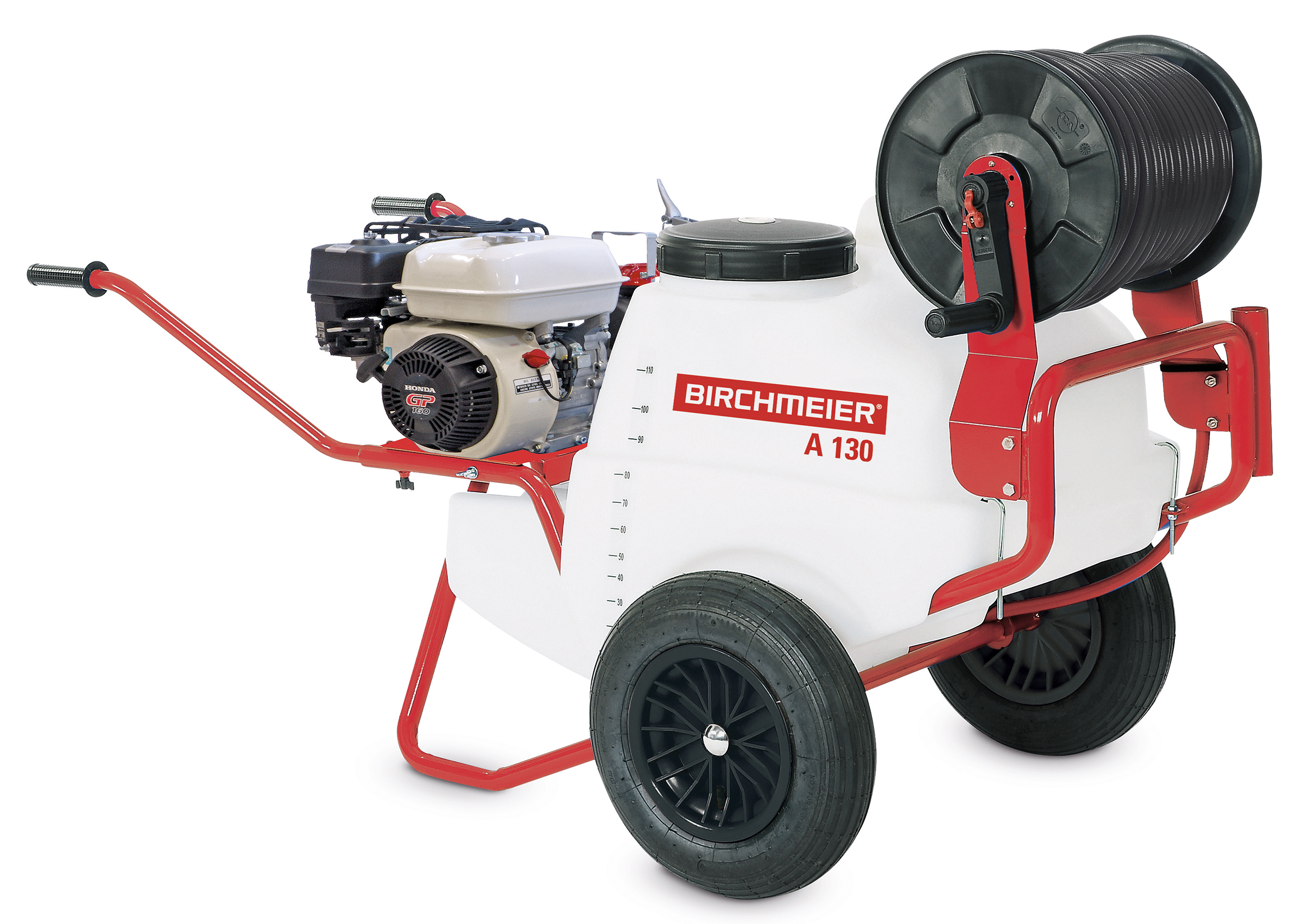 Karrenspritze A 130 mit Honda 4 Takt-Motor Karrenspritze A 130 von Birchmeier mit Honda 4 Takt-Motor