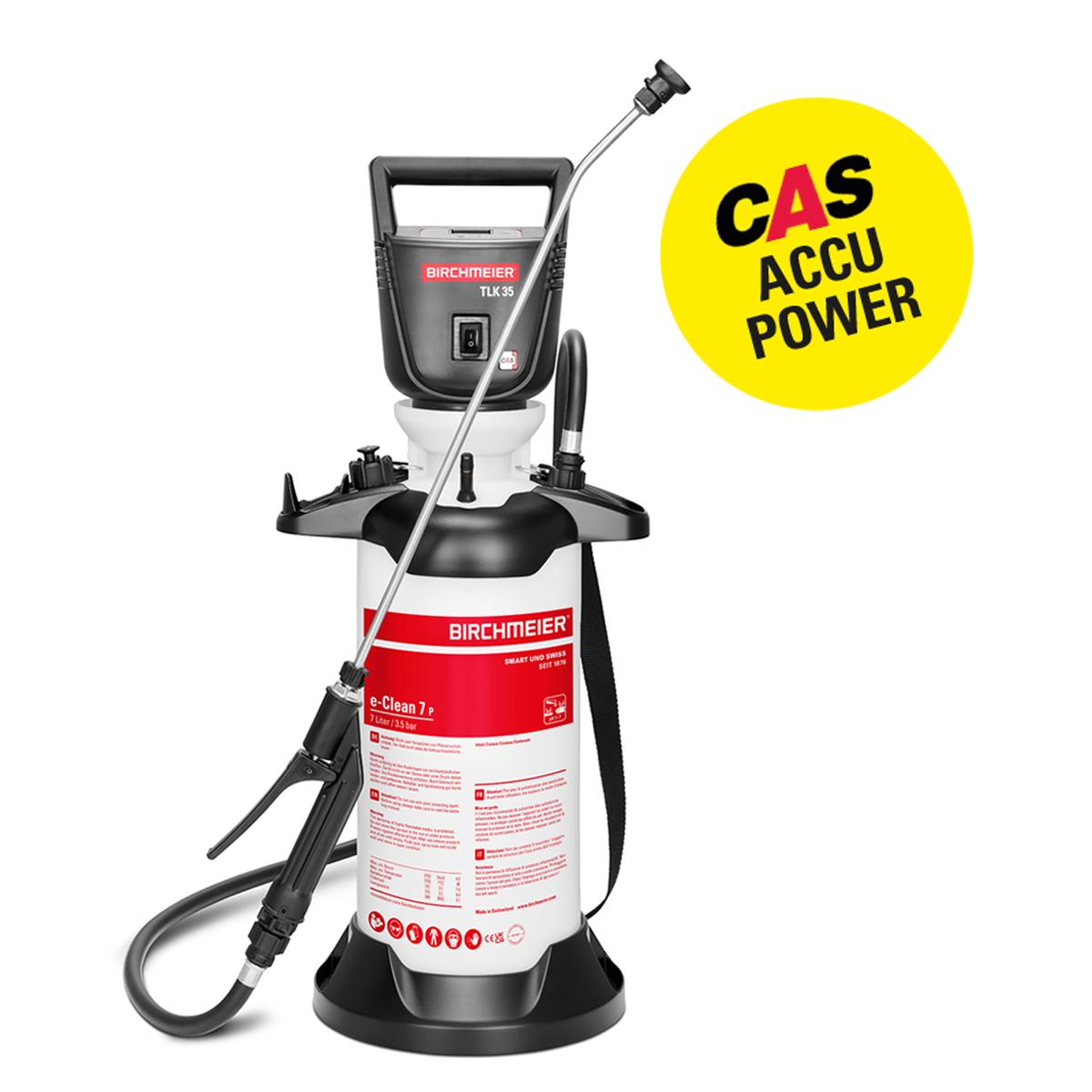 e-Clean 7 P (CAS with battery pack, with charger) e-Clean 7 P (CAS without battery pack, without charger)
